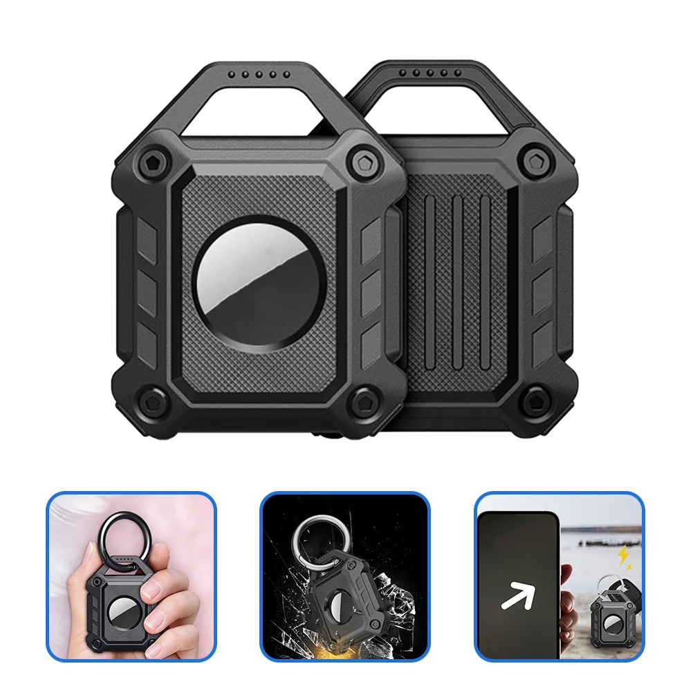 2 قطعة حافظة مضادة للضياع لـ Tracer Tpu حامي طوق بكلاب حامل غطاء صغير مستلزمات الحيوانات الأليفة الذكية