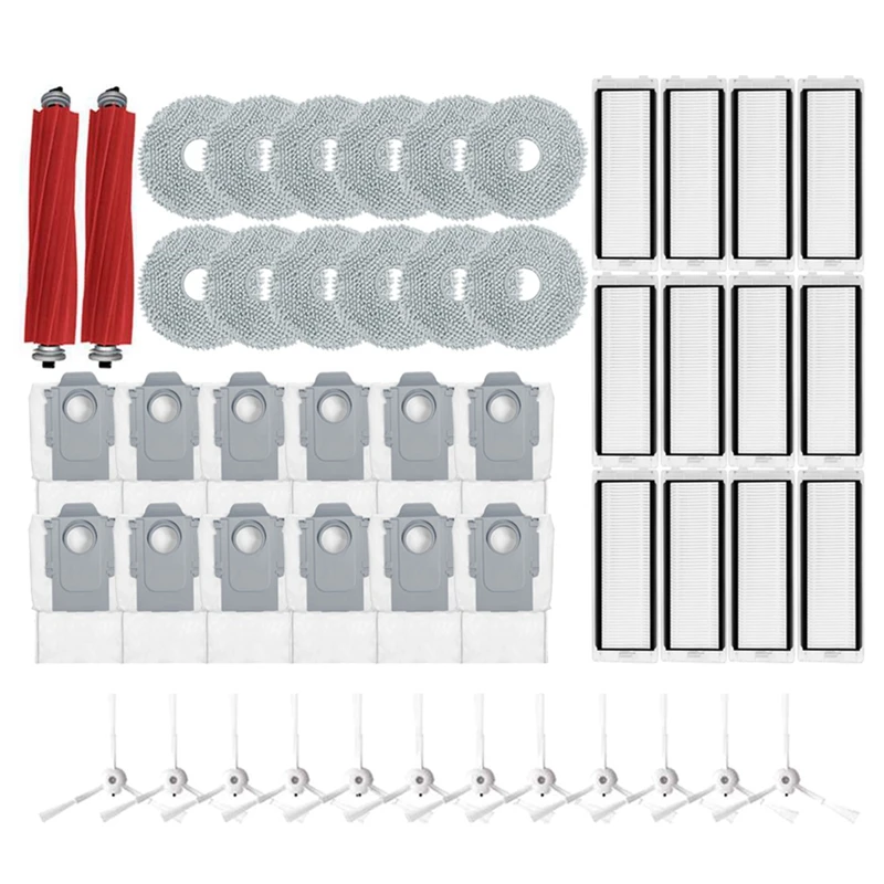 Fit Für Roborock Q Revo Roller Seite Pinsel Hepa-Filter Mopp Tücher Lappen Staubbeutel Roboter Staubsauger Ersatz Ersatzteile Zubehör
