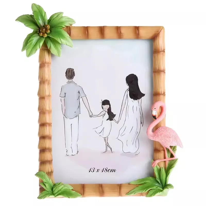 

Nordic Minimalist Flamingo Children's Resin Photo Frame