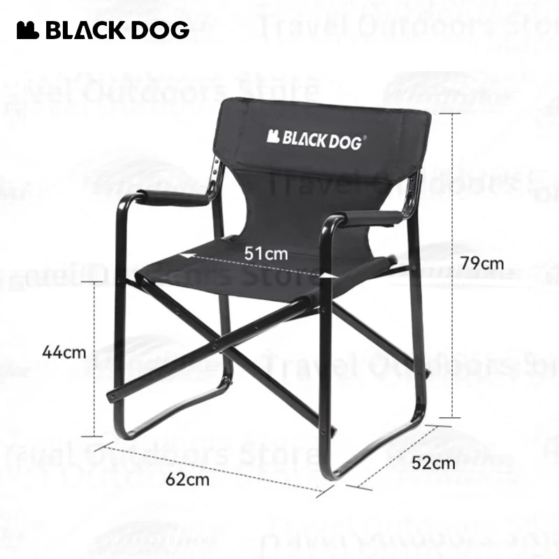 

Naturehike BLACKDOG Camping Chair Outdoor Folding Portable Stool Support Double Layer 600D Oxford Beach Chair Travel Furniture