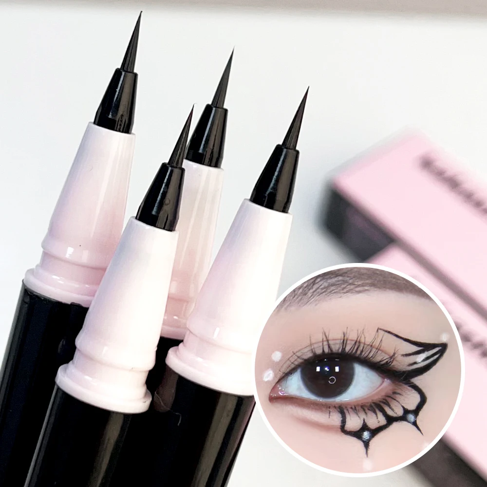 Penna Eyeliner per baco da seta sdraiato liquido Ultra-fine matita per ciglia inferiore opaca impermeabile a lunga durata cosmetici per il trucco coreano ad asciugatura rapida