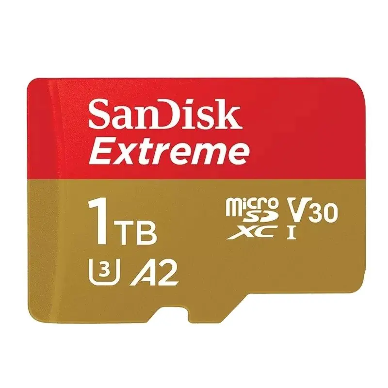 Sandisk Extreme Micro SD TF 512GB 1TB 32GB 64GB 128GB 256GB สําหรับโทรศัพท์ Drone cartao de memoria รถยนต์ 4K U3 กล้อง