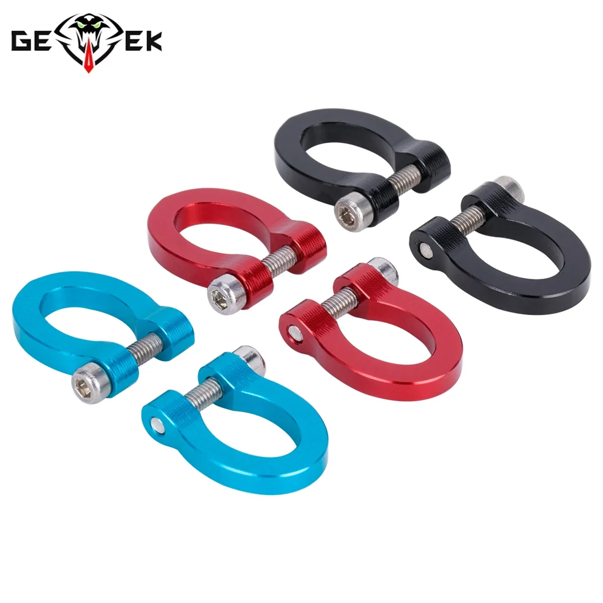 CNC Aluminum Bumper D-ring Tow Hook Hitch Rescue Tow Shackles for 1/10 RC Crawler Car SCX10 TRX4 TF2 D90 CC01 Parts