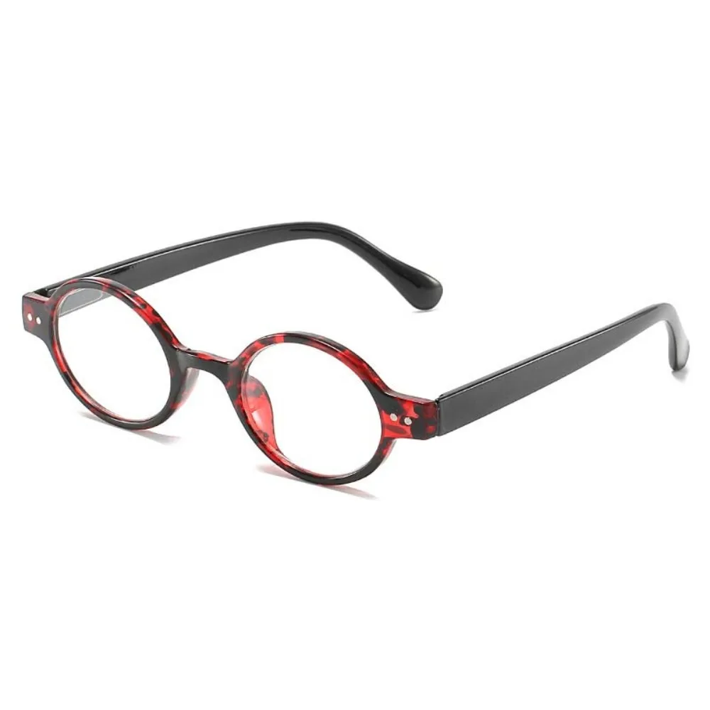 

New Alloy Elderly Reading Glasses Elastic Retro Unisex Presbyopic Glasses PC Lightweight Tortie Elliptical Frame Eyewear Men