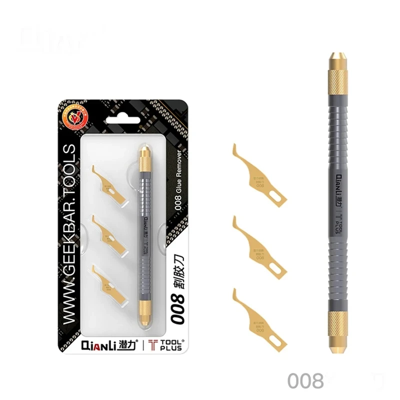 Qianli 012 سكين إزالة الغراء متعدد الوظائف، وحدة المعالجة المركزية IC الغراء نظيفة رقيقة الباردة شفرة، Logicboard BGA صيانة كشط حدق 009 008 007