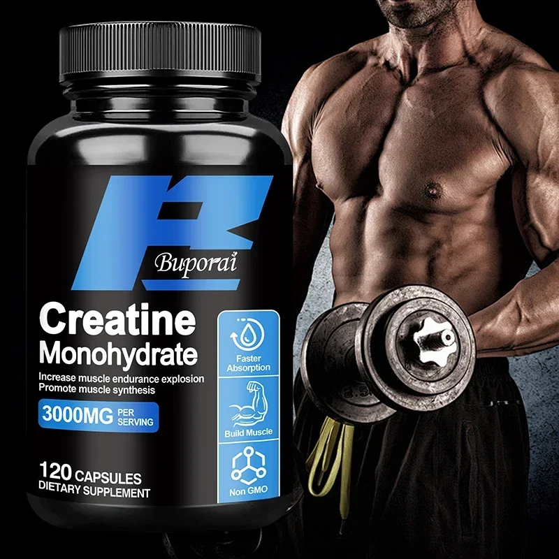 

Creatine Monohydrate - Enhance Muscle Strength, Promote Muscle Recovery and Growth, and Improve Athletic Performance Vegan