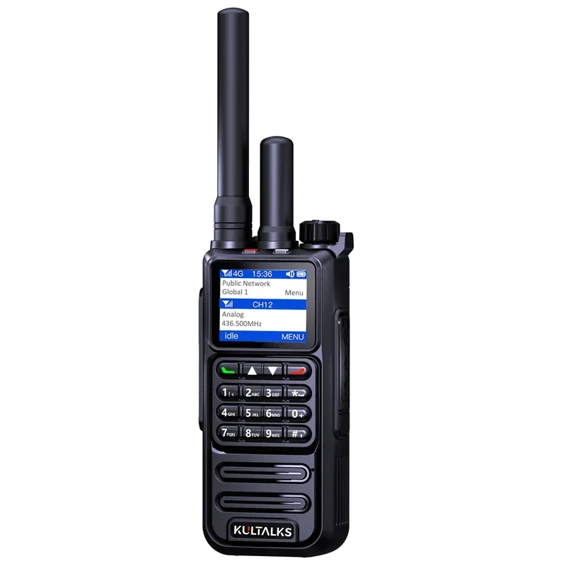 KP-881 ثنائي الوضع 4G LTE Network 2W UHF تناظري اتجاهين راديو لاسلكي تخاطب