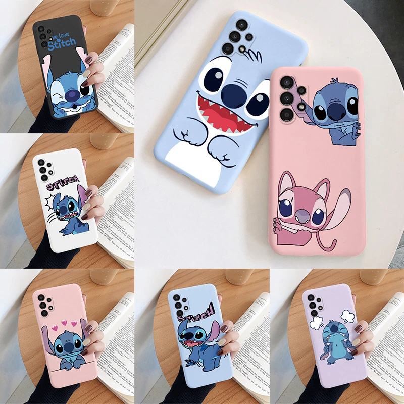 Lilo Stitch Phone Case For Samsung Galaxy A13 4G Camera Protect Soft Cover Silicone Cute Cartoon Funda For Samsung A 13 4G Shell