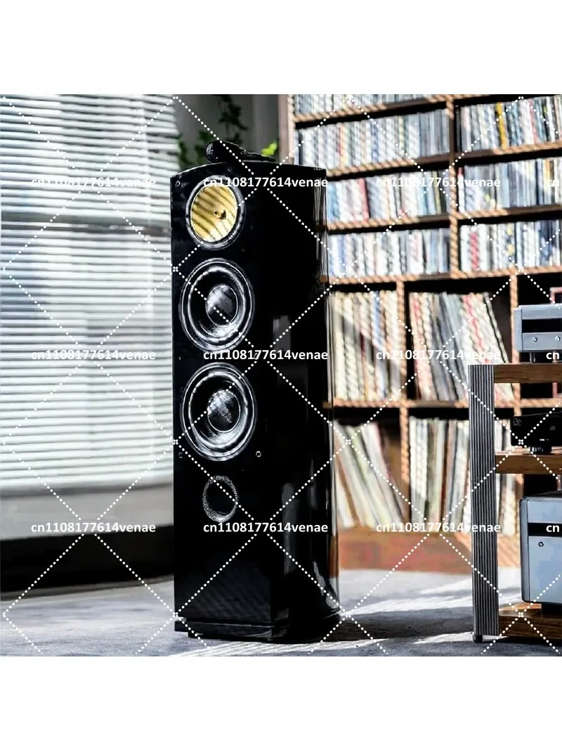 801 Dual 8 Inch Woofer HiFi 3 Way Floorstanding Passive Speaker Nautilus Design Home Audio