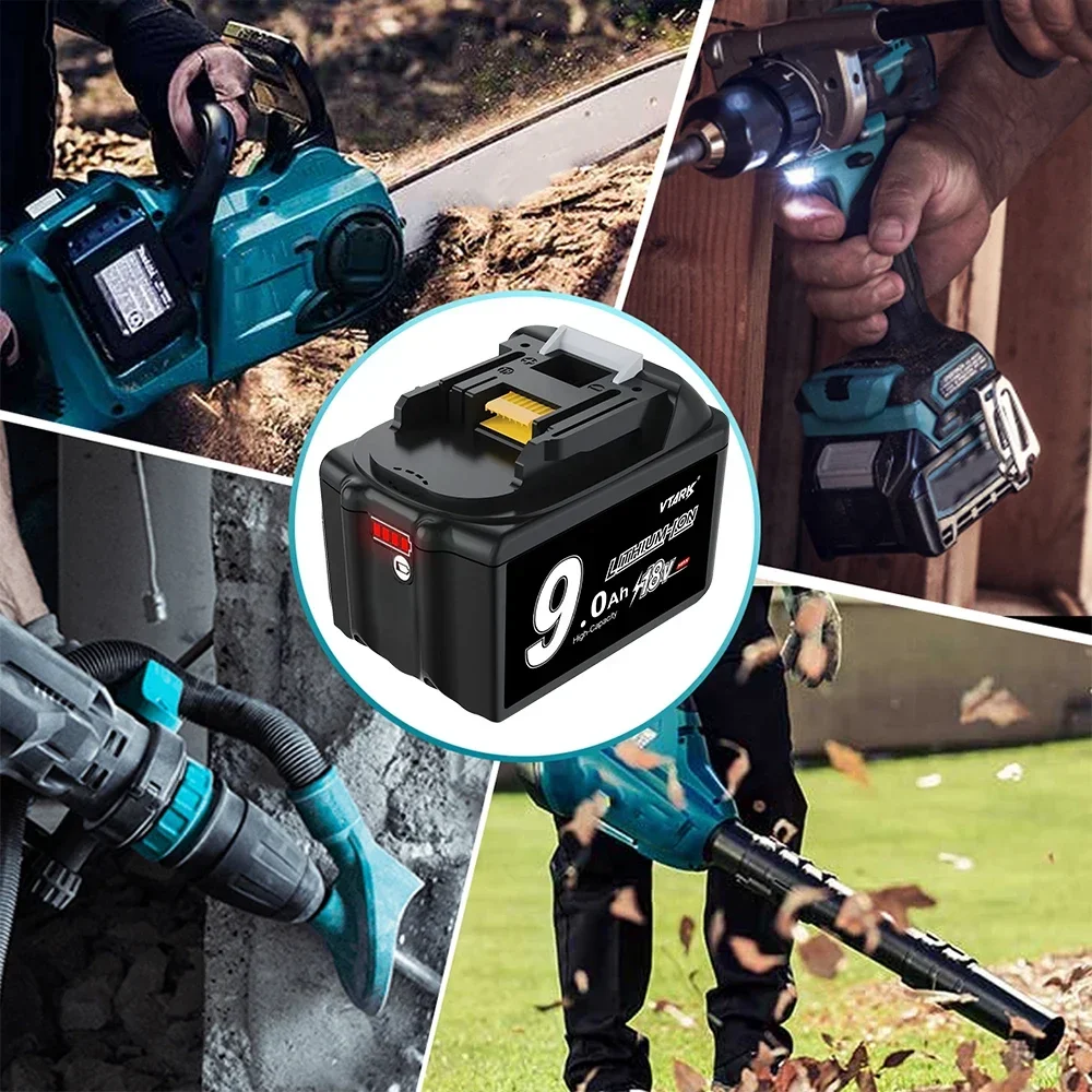 100% NEW Makita 18V 9.0Ah Rechargeable Li-Ion Battery For Makita BL1830 BL1815 BL1860 BL1840 Replacement Power Tool Battery