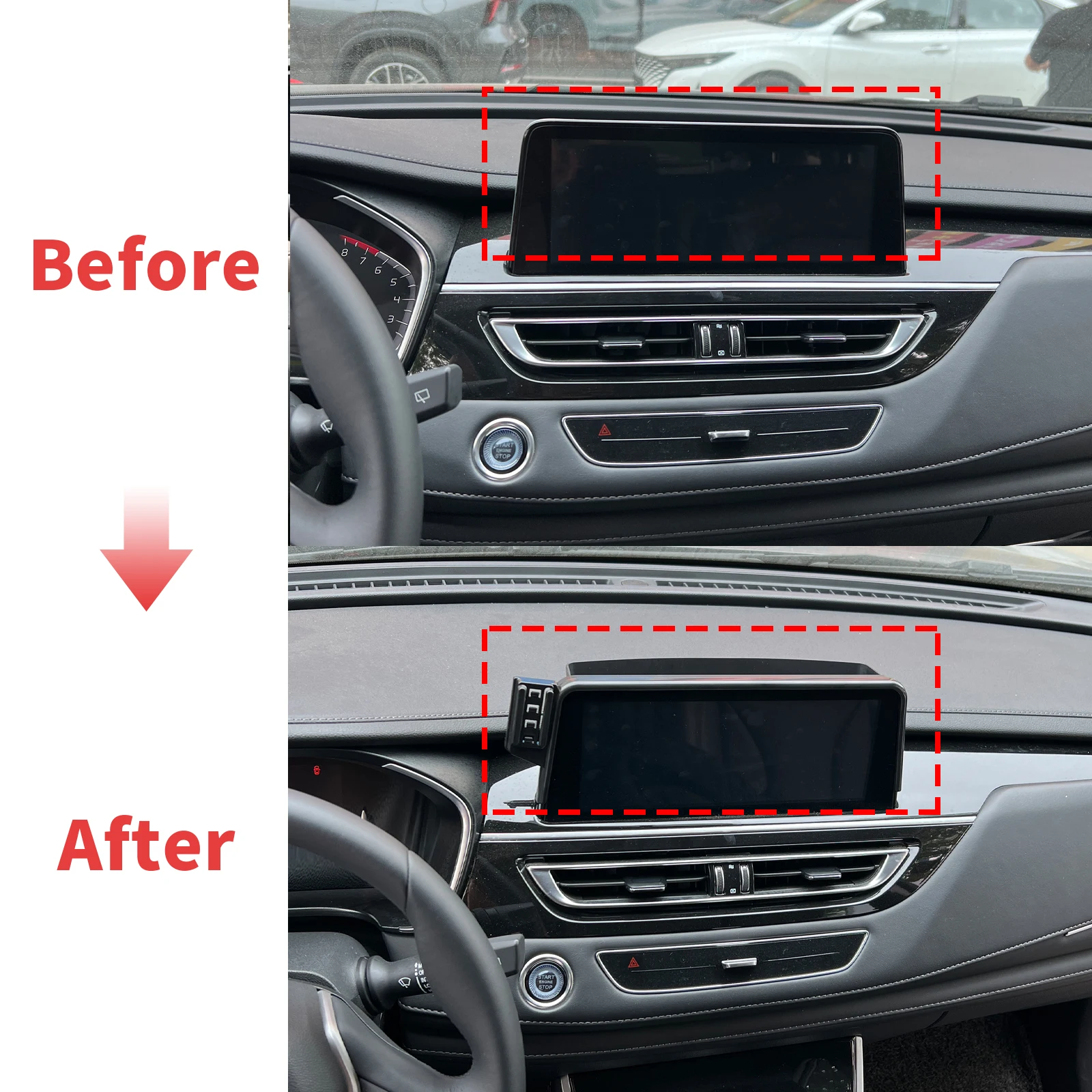 for Changan CS75 10.25inch 2018 2019 2020 2021 2022 LHD Car Dashboard Phone Stand Practical Auto Accessory