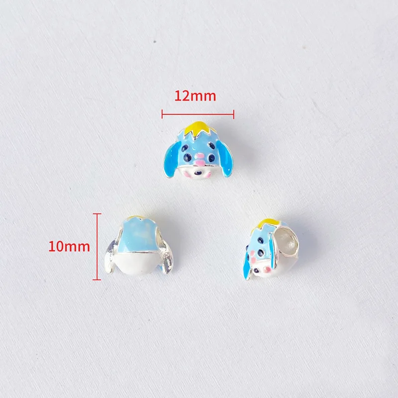 New Miniso Fashion Disney Winnie Bears Charm Beads Suitable for Original Women's Bracelets Jewelry Accessories Gifts