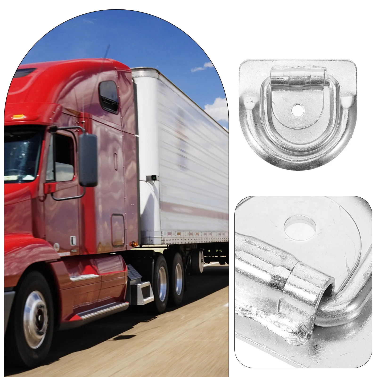 Heavy Duty Truck Cargo Ring Tie Down on D Rings Trailer Tie Down Anchors Truck Bed Haken Metall Cargo Anchor