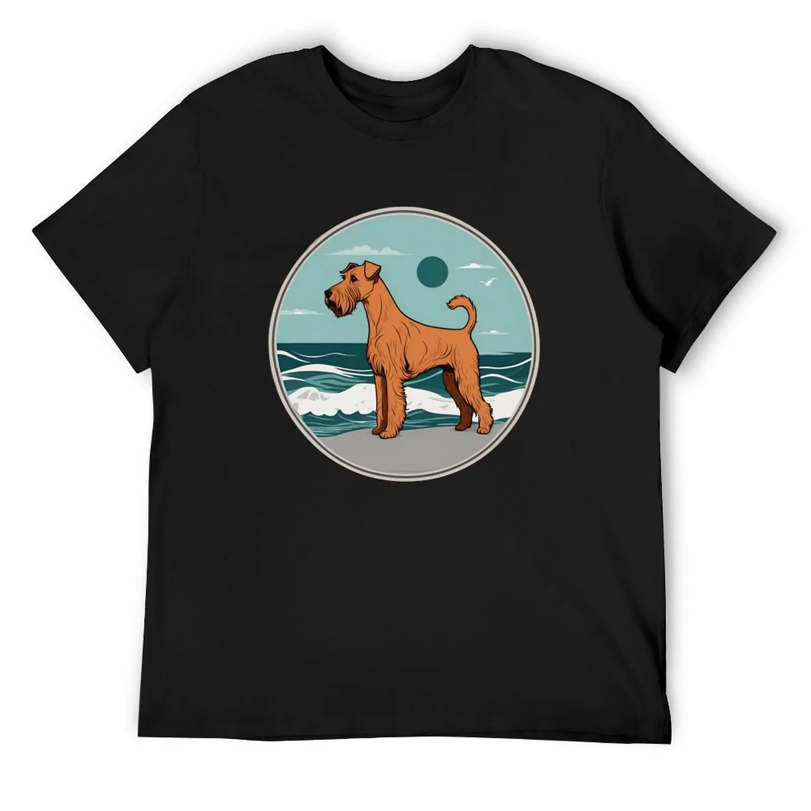 

Traveler dog in the sea Irish Terrier dog onwer T-Shirt plus size clothes shirts graphic tees shirts graphic tee men