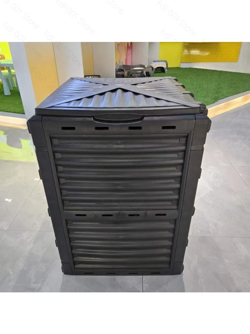 Outdoor compost box, household kitchen waste, leaf composting bin, cross-border garden, courtyard organic waste,  compost box