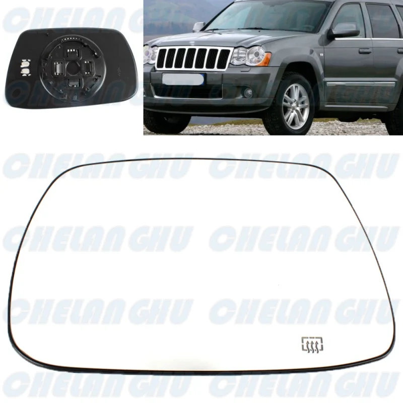 

Left Side Heated Rearview Mirror Glass for Jeep Grand Cherokee 2005 2006 2007 2008 2009 2010 car accessories 5142875AA