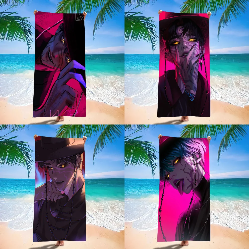 

Fashion print S-Saja Boys Towel Beach Towel Large Size Outdoor Travel Camping Absorbent toallas Towels Summer Swimming