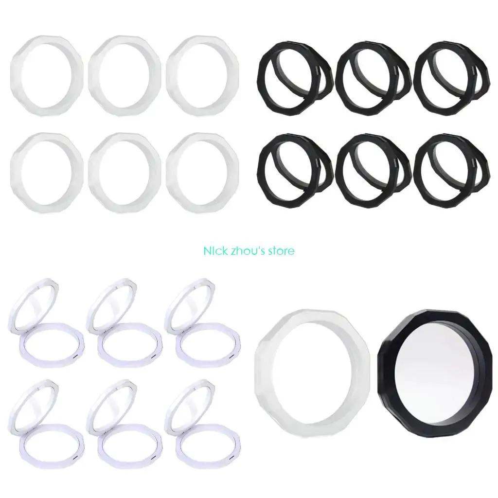 

E15E Набор из 6 прозрачных выставочных коробок для ювелирных изделий, подвесная коробка, органайзеры для ювелирных изделий,