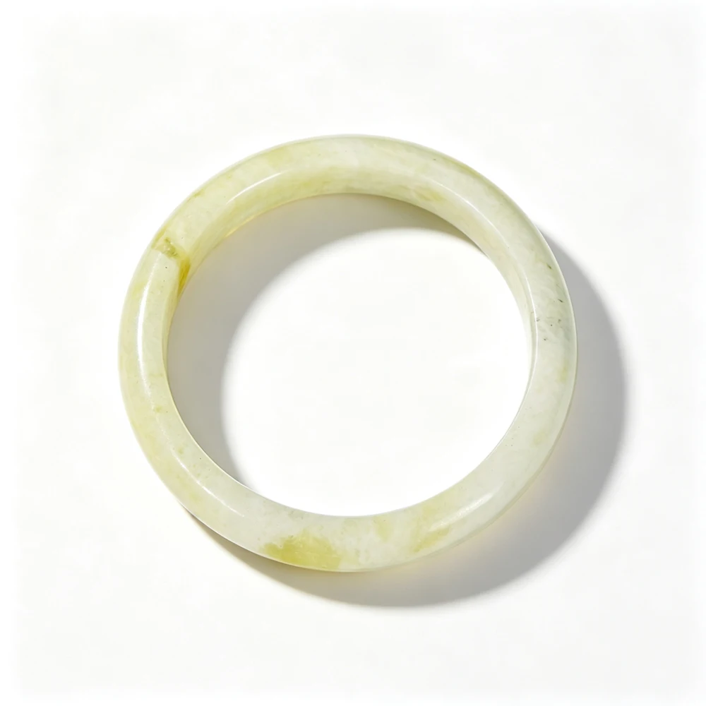 63MM NATURAL LEMON QUARTZ BANGLE AAA GRADE YELLOW SMOOTH POLISHED ROUND RING SHAPE GEMSTONE BRACELET 14MM WIDE 8MM THICK QUARTZ