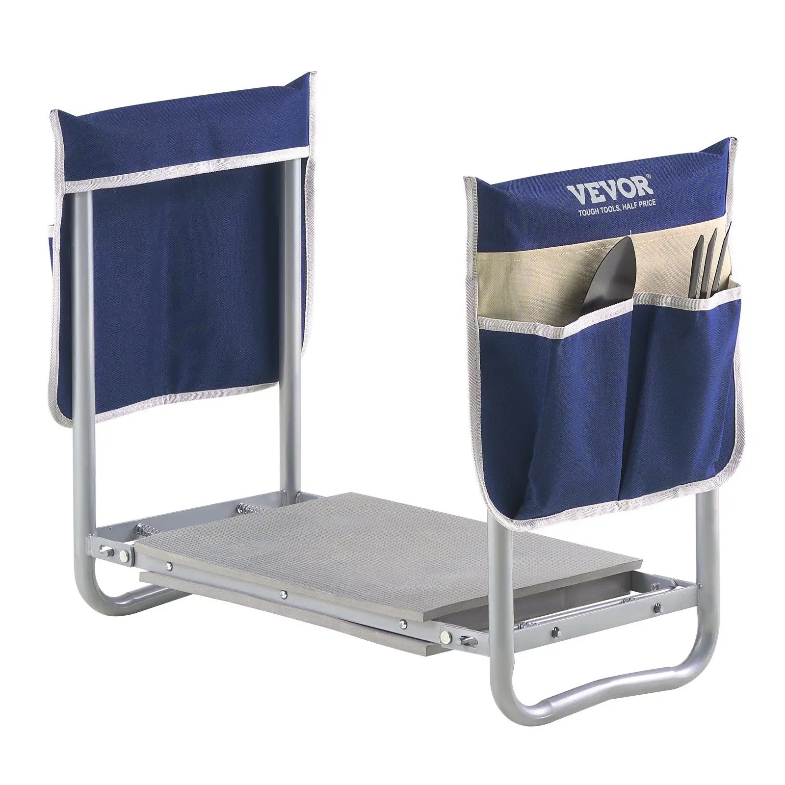 

2 in 1 Durable Foldable Garden Kneeler Portable Soft Cushion Garden Seat EVA Pad Garden Tools with Dual Tool Bags