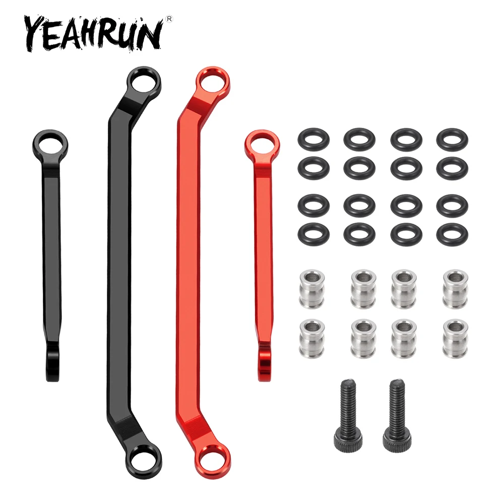 YEAHRUN Aluminum Alloy Steering Linkage Link Rod for Redcat Ascent 1/18 RC Crawler Car Upgrade Parts