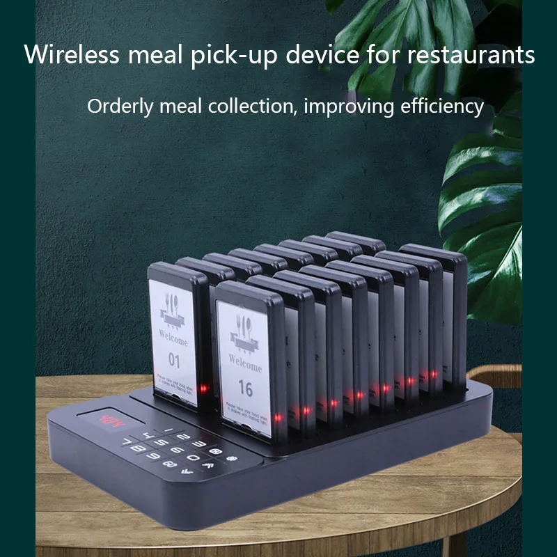 

Wireless Meal Picker Set Restaurant Ringing And Calling Device Queuing Number Calling Device Guest Waiting Calling System