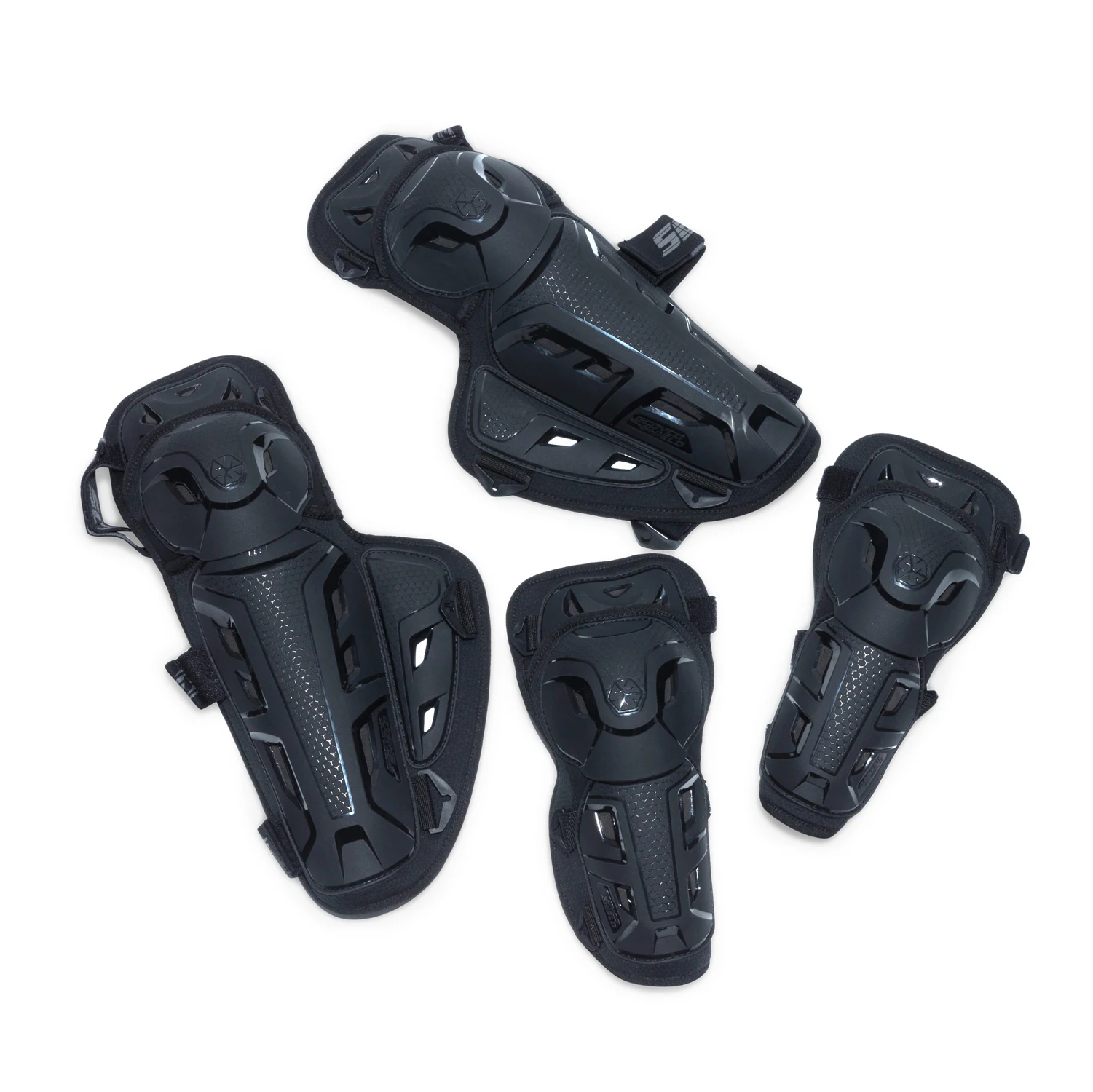 

Motorcycle Protective Four-Piece Protection Fall Breathable Elbow Support Guards and Knee Brace Pads Protector