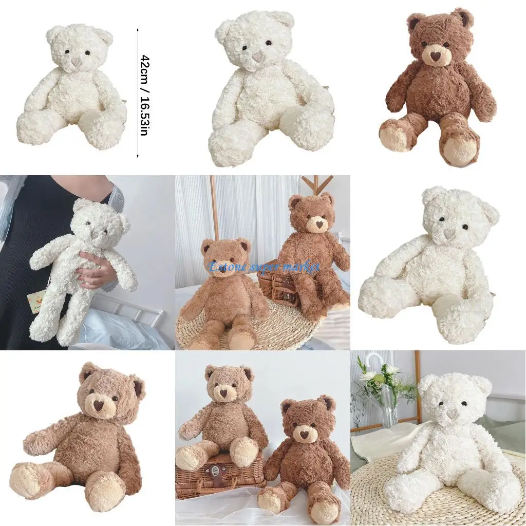 Ours en peluche 090B, jouet pour enfants adultes, décoration maison, canapé, voiture, accessoire décoratif pour chambre