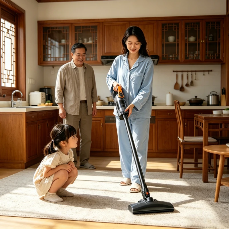 Multifunction Wireless Handheld Car Vacuum Cordless Handheld LED Lighting Chargeable Auto Vacuum for Home & Car Mini Cleaner