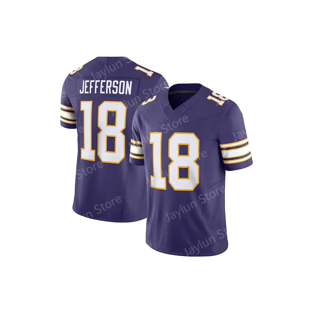 Adultos e crianças_roupas_New_24_25_Limited_American_Edition_New_Summer_Minnesota_Rugby_Jerseys_Vikings_ # 2