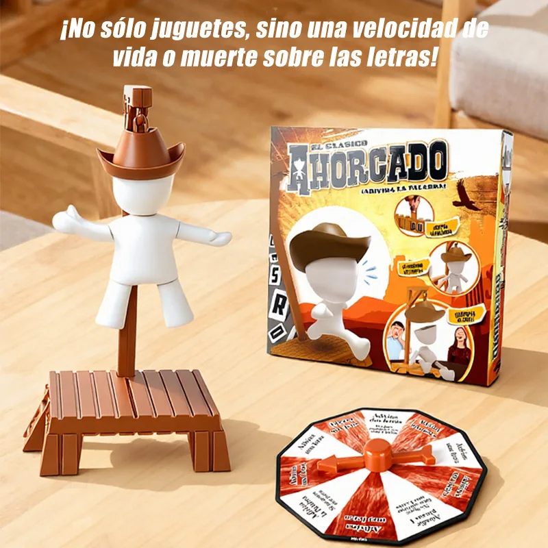 Ahorcado Cowboy Wort-Guessing-Spiel Interaktives Familien-Party-Brettspiel Spielzeug
