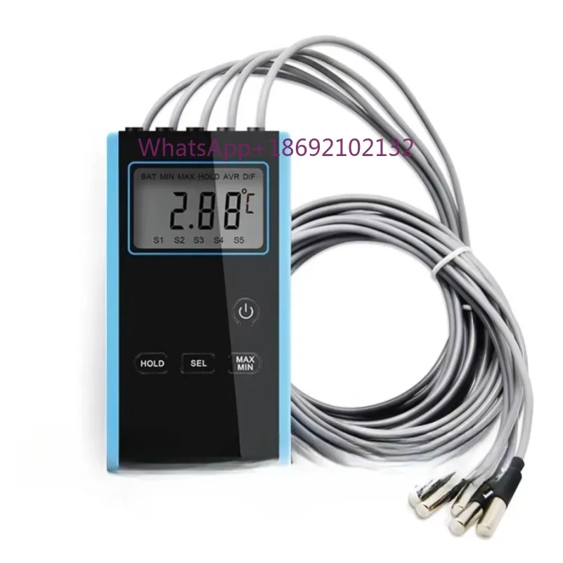 High Precision Electronic Multi-point Thermometer OYTM-5S Portable Multi-probe Thermometer for Laboratory Use