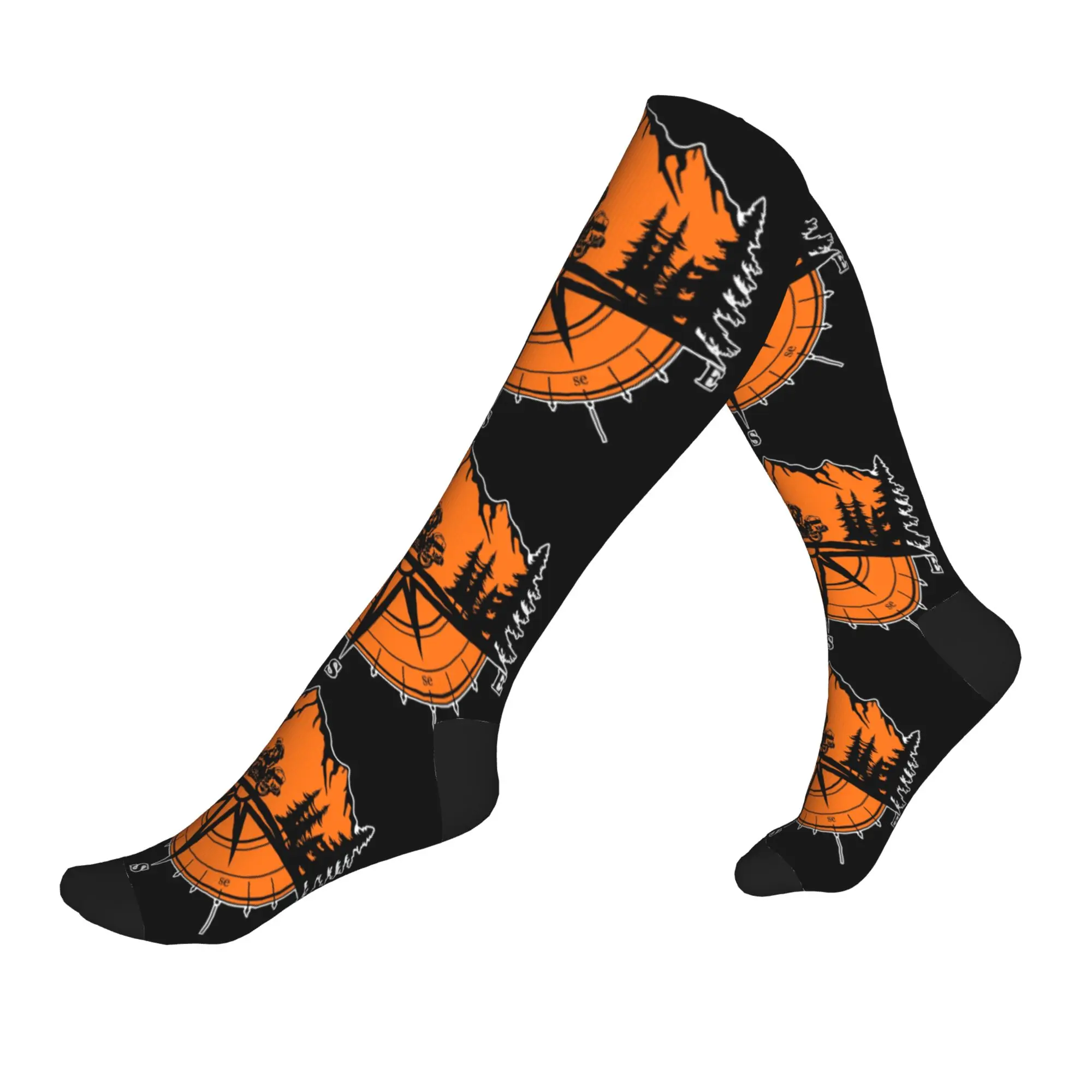 

Funny Mens Mountain Adventure GS Motorbike Compass Explore Dress Socks Unisex Warm Comfortable 3D Print Sports Compression Socks