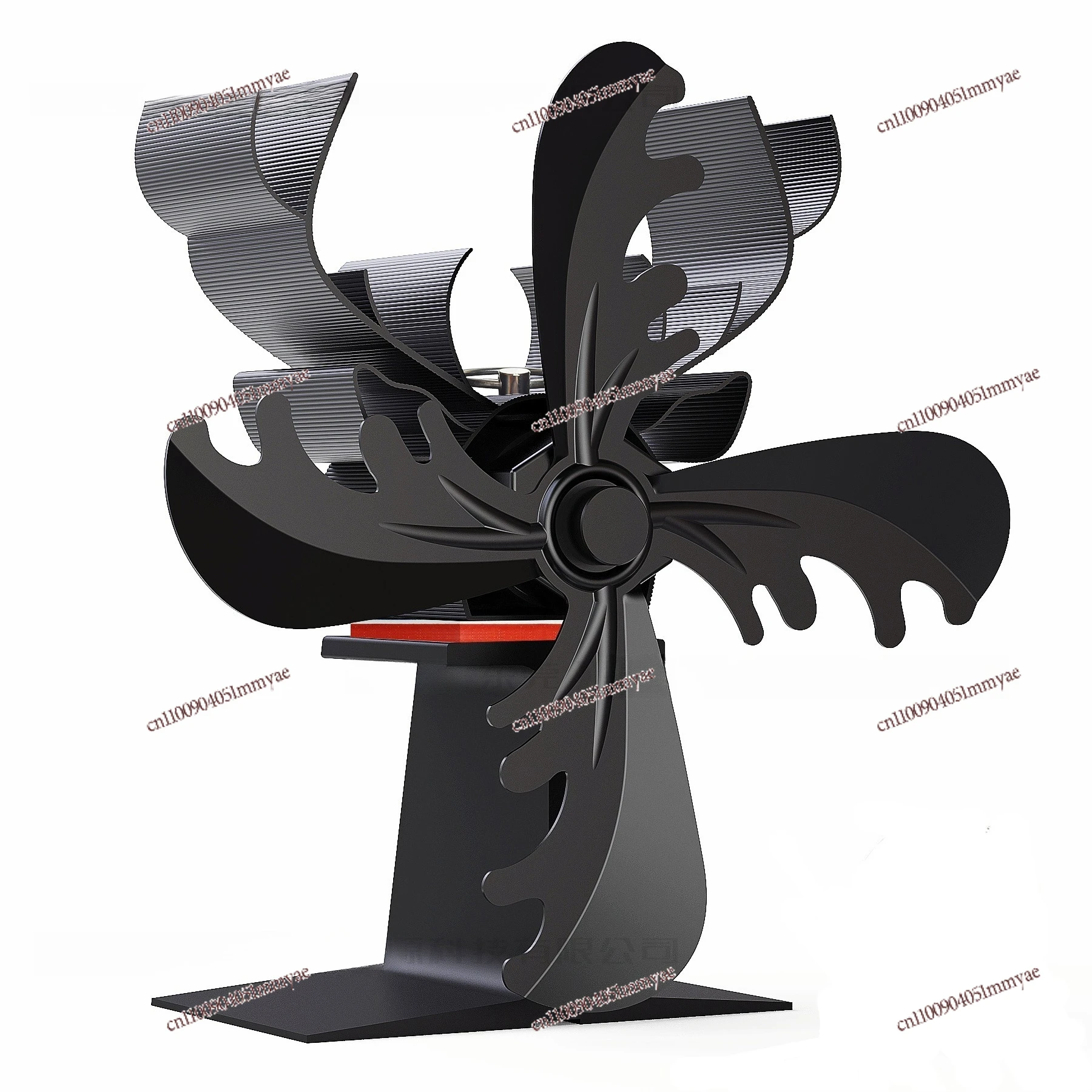 

New Fireplace Fan Reindeer Elk Christmas Wood Burning Air Circulation European and American Thermal Power Fan Air Circulation