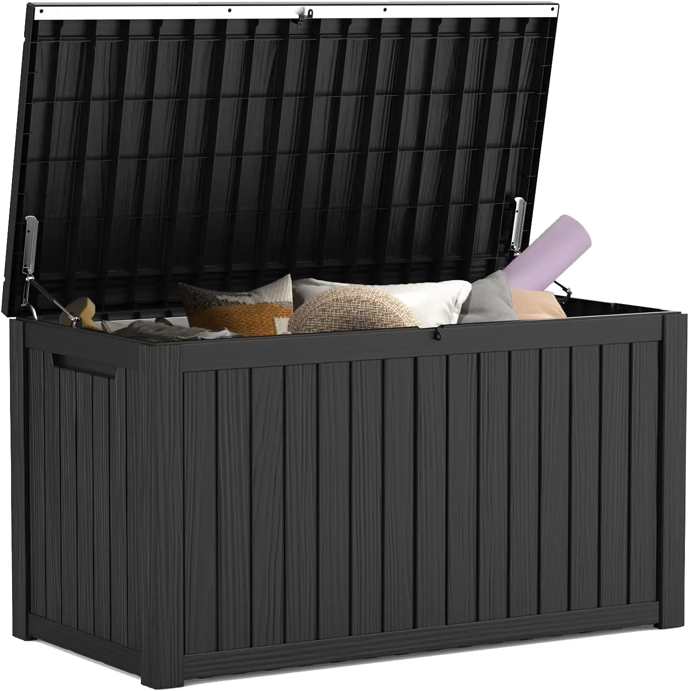 

180 Gallon Outdoor Storage Box Waterproof, Extra Large Resin Deck Box, Outside Storage Bin for Patio Furniture Cushio