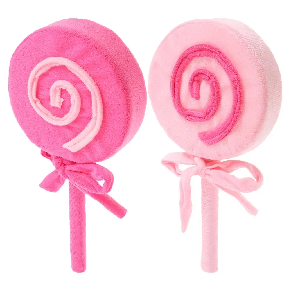 2 Pcs Simulated Lollipop Props Cake Giant Jumbo Lollipops Artificial Large Candy Decorations Huge Cane Cloth Fake