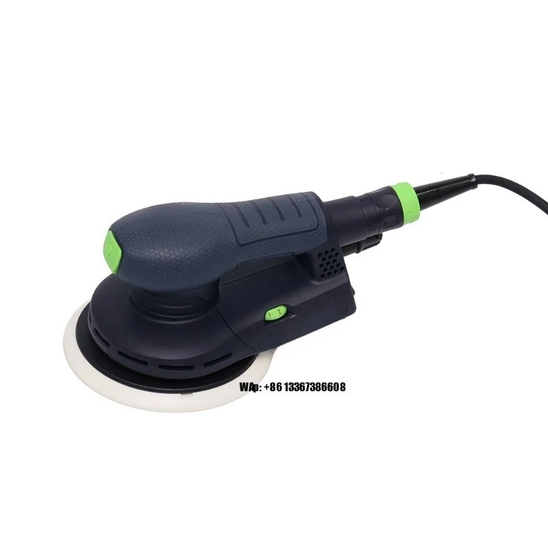 Lixadeira Orbital Aleatória Elétrica Sem Escovas de 400W, Excêntrica 3mm/5mm com Base de 150mm 6 polegadas