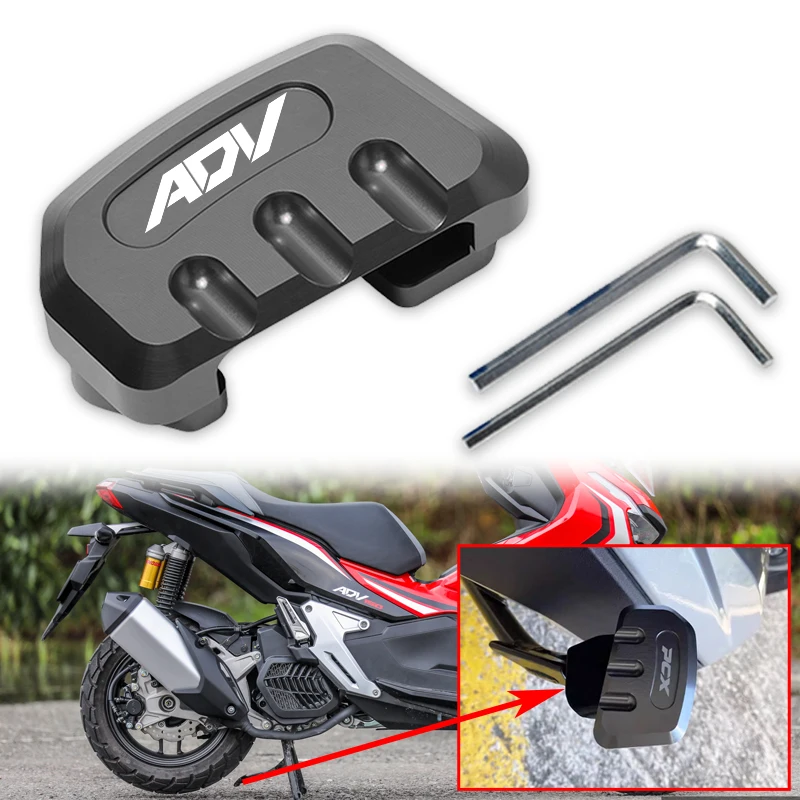 Motorcycle Foot Side Stand Enlarger Plate ADV 150 160 350 Footrest Kickstand Extension Pad Fit For HONDA ADV150 ADV160 ADV350