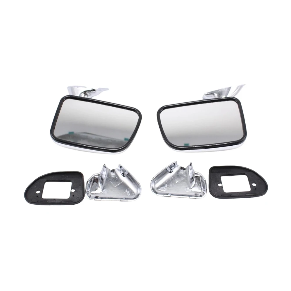 Car Manual Side View Mirrors Chrome Pair Set 8791089136 8794089134 For Toyota For 4Runner Pickup Truck Exterior Parts view 6