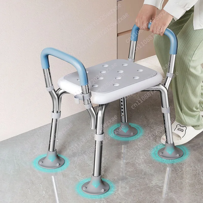 Simple anti-drop model, bathroom bath stool non-slip sitting chair bathroom stool bath special chair