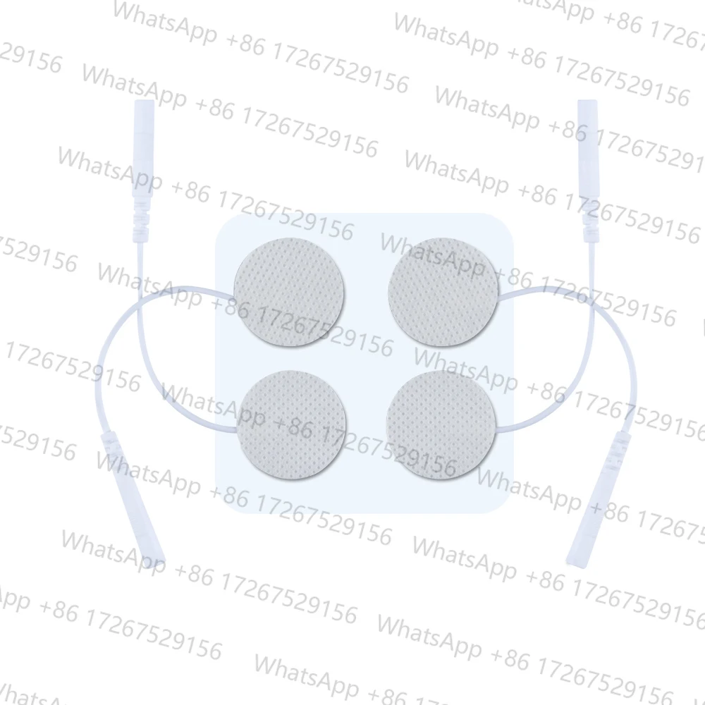 10 Pairs TENS Electrodes Pads Size Diameter 2.5cm With Plug Hole 2.0mm For TENS/EMS Machines