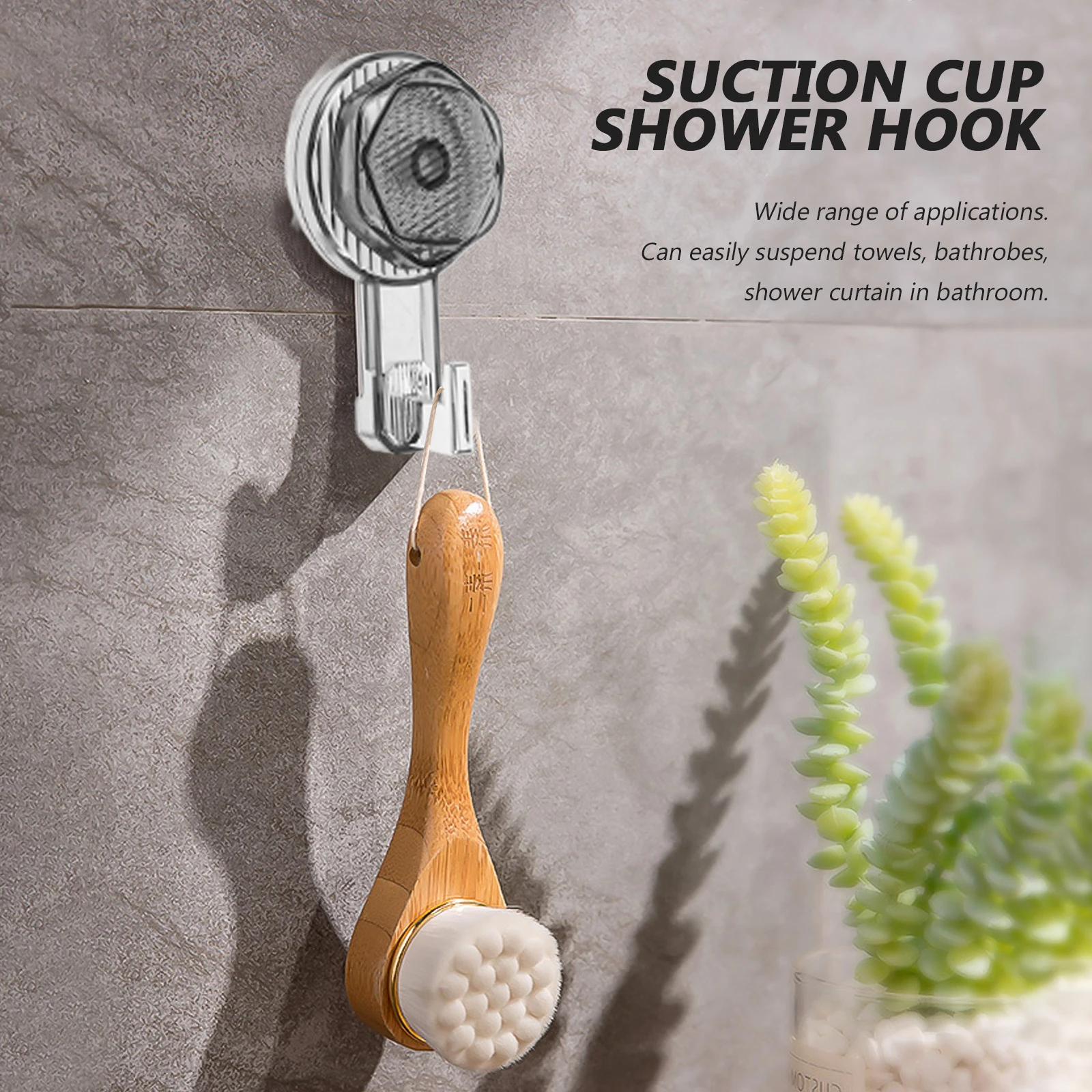 

Suction Cup Hook Heavy Duty Strong Traceless No Drill Bathroom Kitchen Multi Purpose Holder Organizers No Drill Hooks
