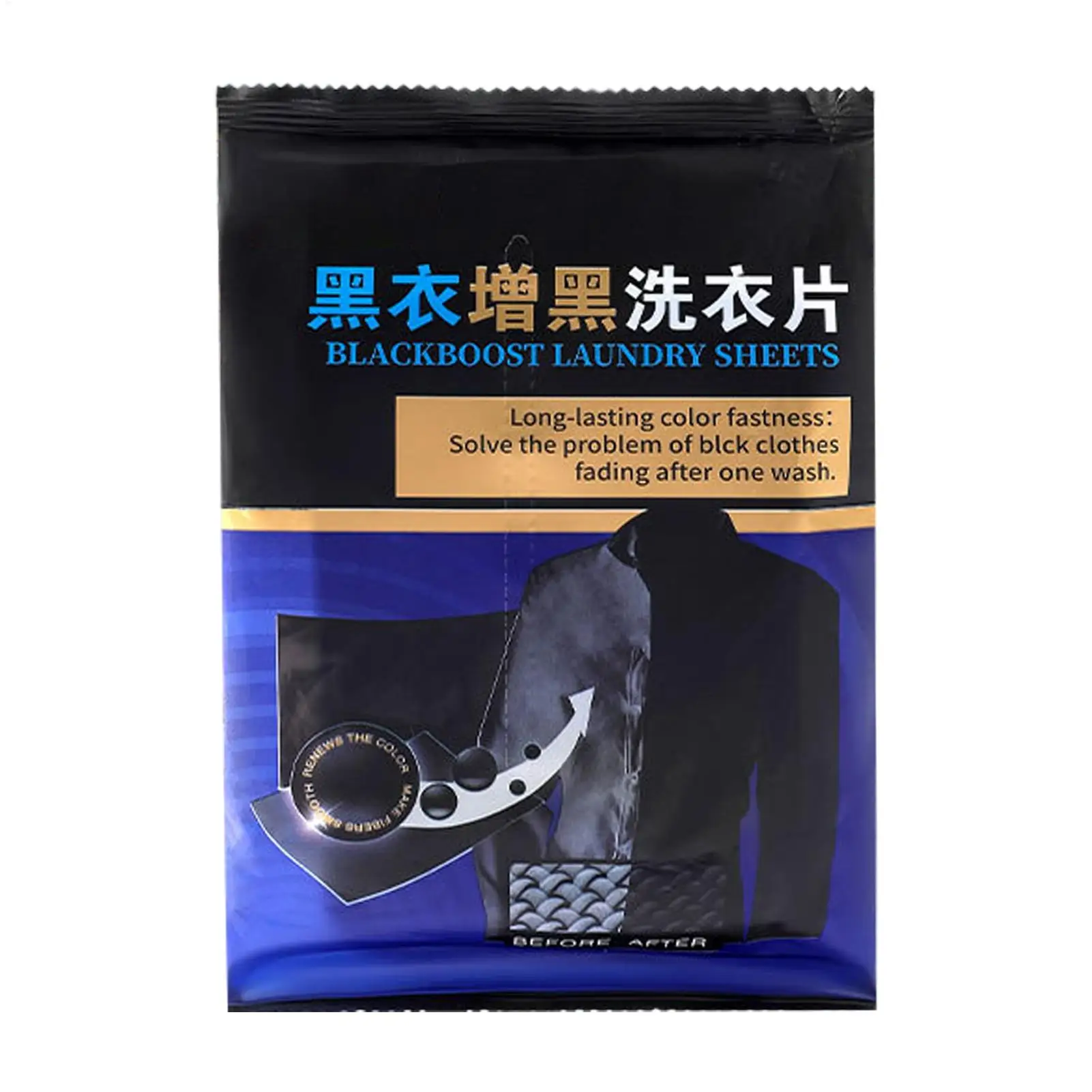 Black Clothing Dye 50 Pieces Long Lasting Portable Sheets Black Clothes Restorer Laundry Supplies for School Hotel Apartment