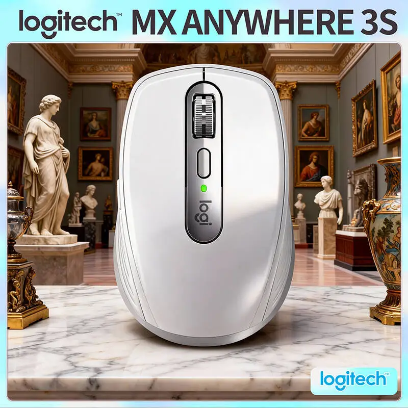 

Компактная мышь Logitech MX Anywhere 3S, эргономичный дизайн, перезаряжаемая, с быстрым прокруткой для портативных ПК Mac