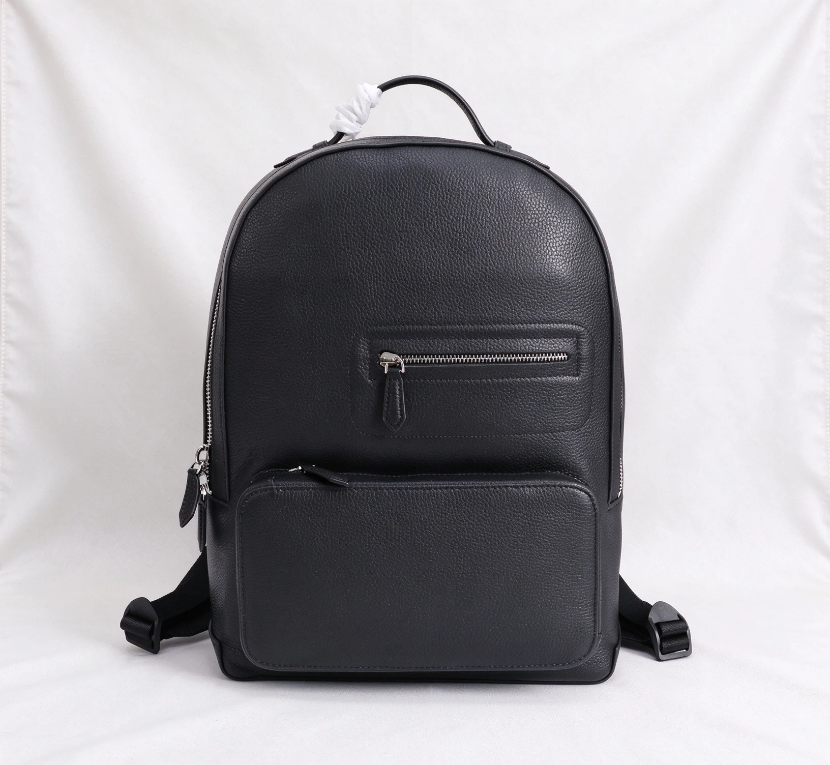 Soft Leather Commuter Backpack, Casual Lightweight Multi Compartment Rucksack for Daily Work