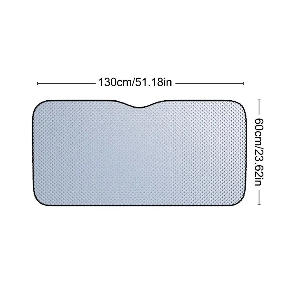 휴대용 통기성 자외선 차단 보호대 스크린, 자동차 앞 유리 접이식 선 쉐이드 바이저 커버, 블록 반사판, 130*60140*70