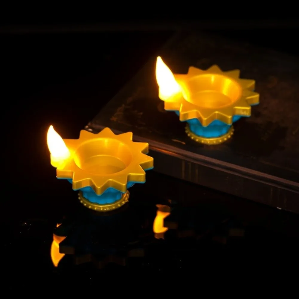 Rainproof Diwali LED Candle Lamp Water Sensor Long-last Lighting Candle Memorial Light Romantic Decorative
