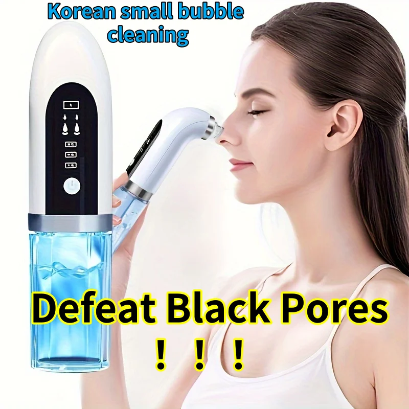 

Blackhead Remover Pore Vacuum Face Cleaner Electric Pimple Acne Black Head Removal USB Rechargeable Water Cycle Black Dot Remove