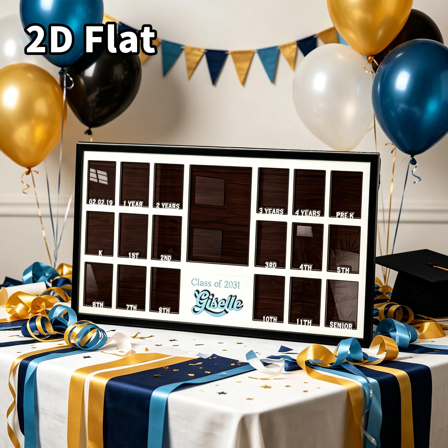 1Pc Custom Grade Photo Frame Wooden Plaque Sign,Home Room Office School Wall Decor,DIY Paintable,Nursery Birthday Wedding Gift