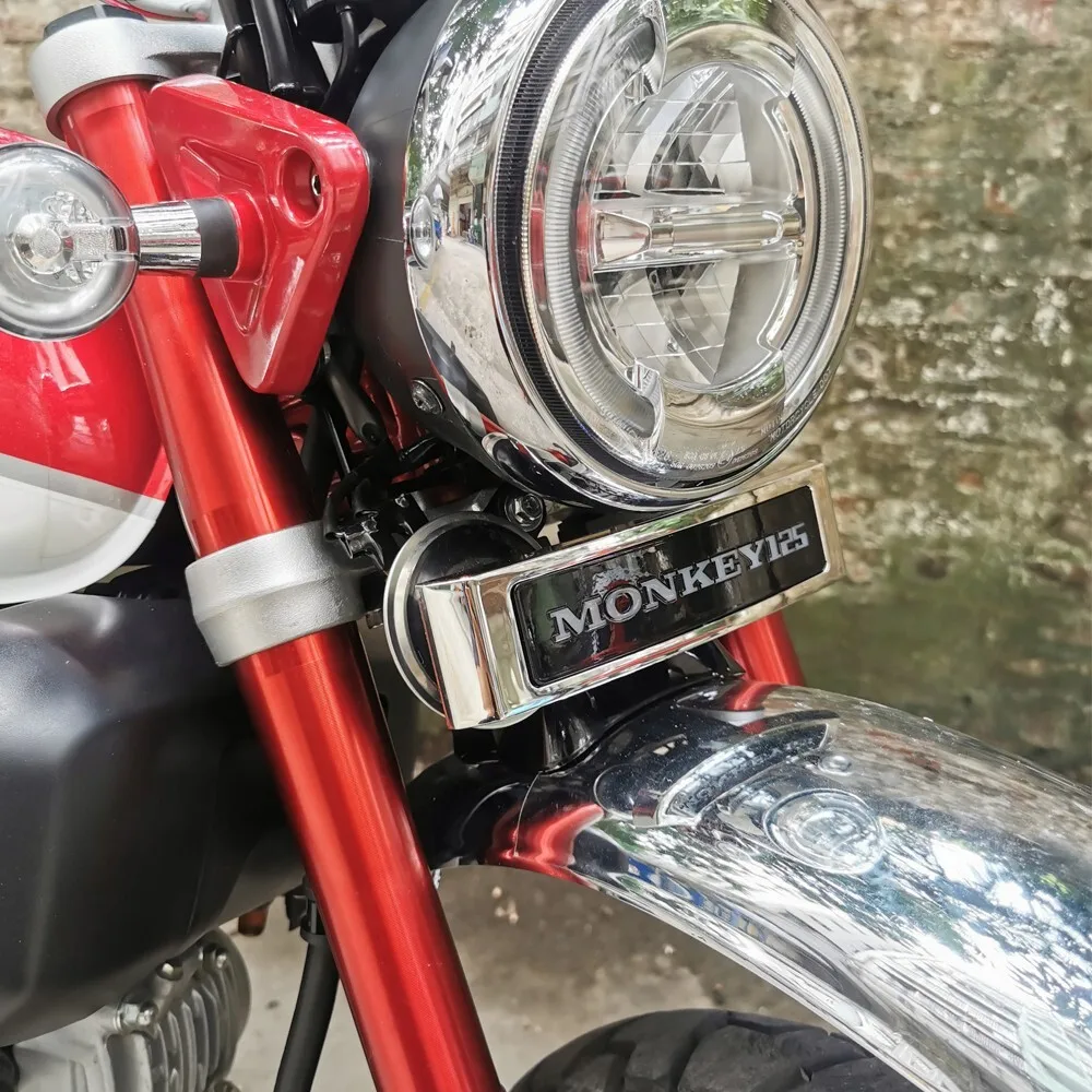 For Honda Monkey 125 LED Front Monkey 125 Emblem Kit w/Connector Motorcycle Trim